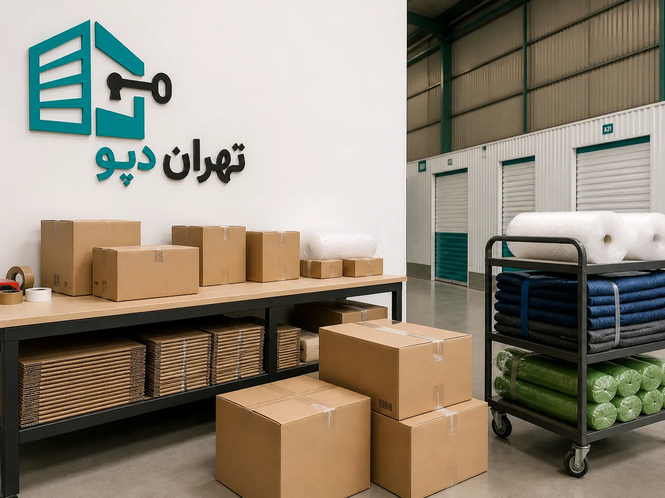 بسته‌بندی حرفه‌ای کالا و اثاثیه در تهران دپو